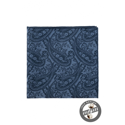 Baumwoll-Einstecktuch Paisley-Muster