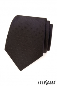 Braune Krawatte mit gepunkteter Struktur